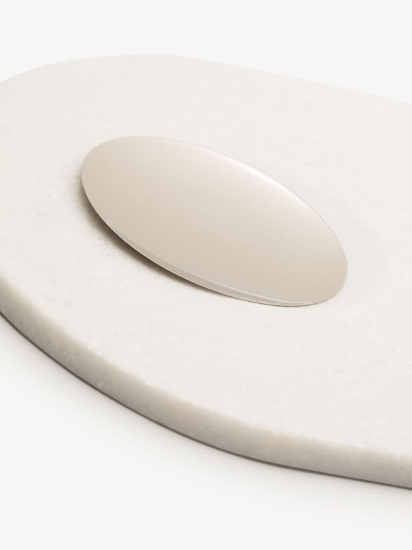 Tom Dixon Grey Curved Marble Chopping Board | Browns Kitchen Accessories
