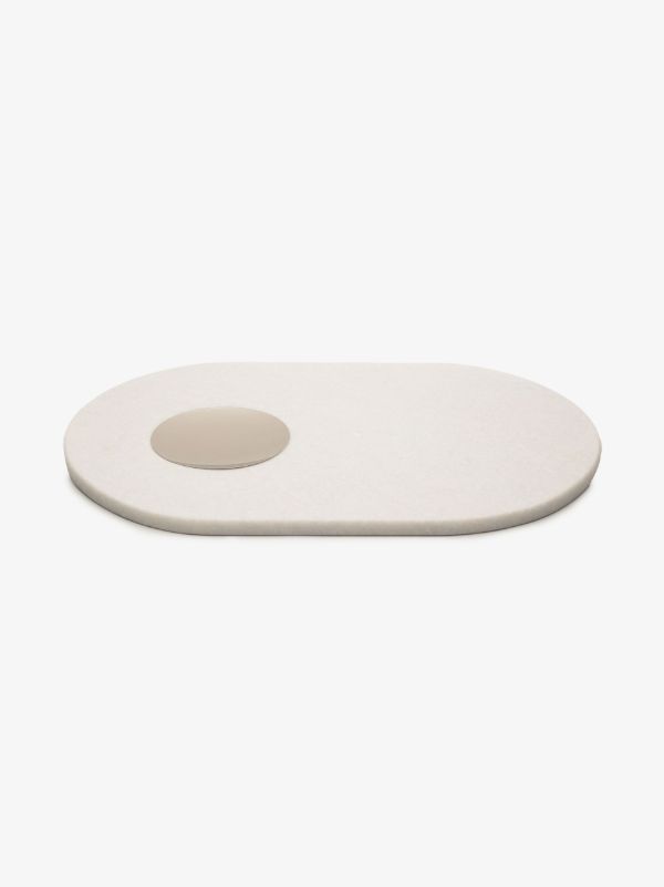 Tom Dixon grey curved marble chopping board | Browns Kitchen Accessories