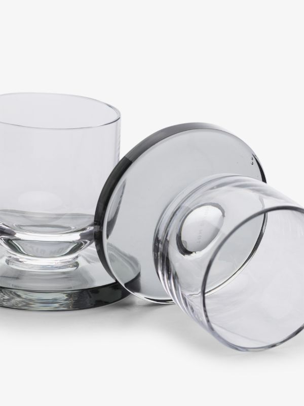 Tom Dixon Grey Puck Shot Glasses Set | Browns Glassware