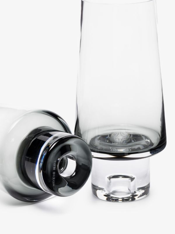 Tom Dixon Grey Tank Highball Glass Set | Browns Glassware