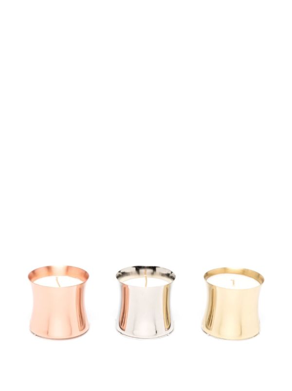 Tom Dixon Silver-tone Eclectic Candle Gift Set | Browns Candles