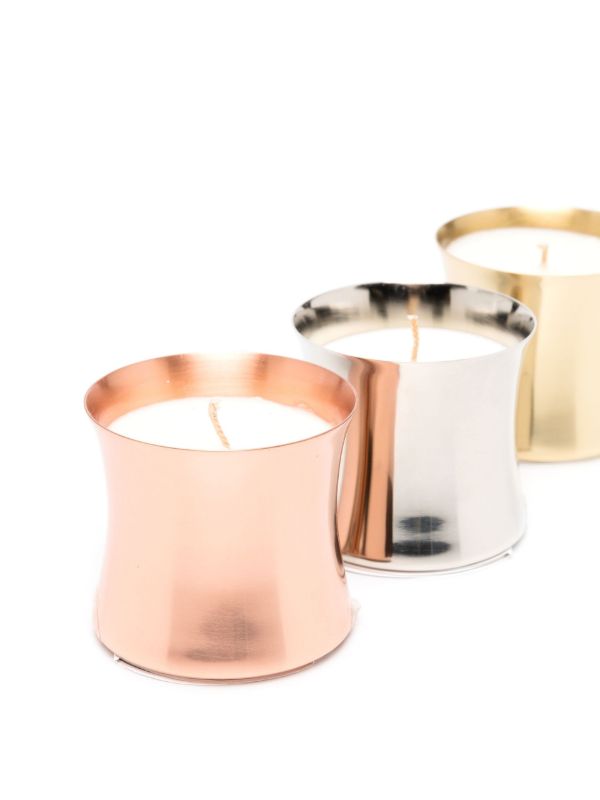 Tom Dixon Silver-tone Eclectic Candle Gift Set | Browns Candles