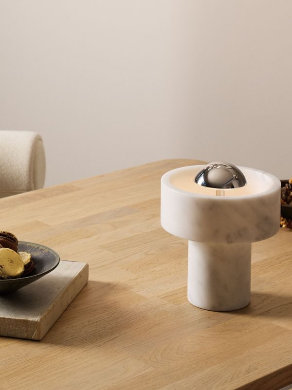 Tom Dixon White Stone Portable Lamp | Browns Lighting