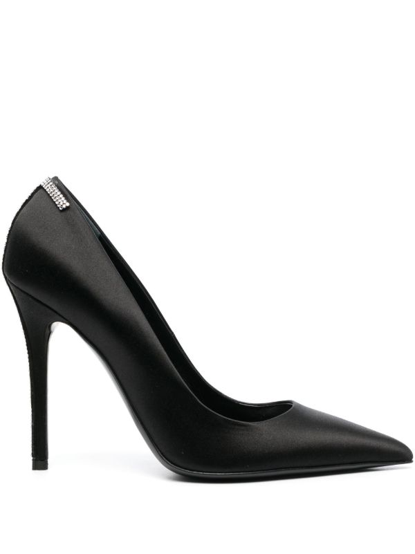 TOM FORD black 105 crystal satin pumps | Browns Pumps