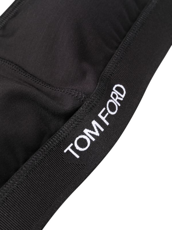 TOM FORD Black Logo Bandeau Bralette | Browns Bras