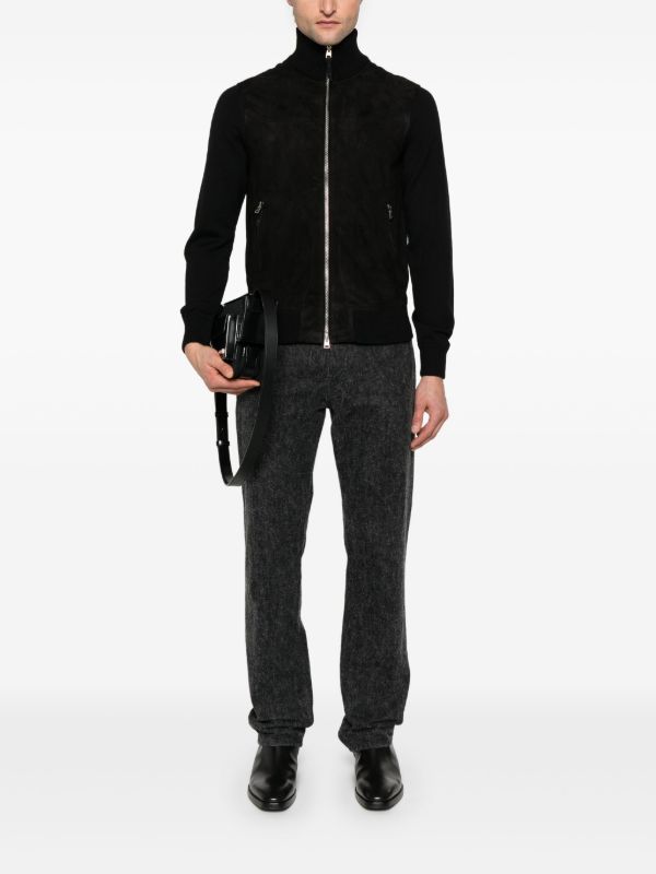TOM FORD Black Suede Jacket | Browns Leather Jackets