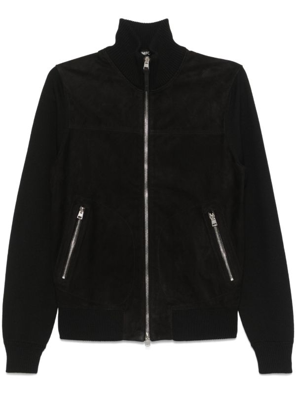 TOM FORD Black Suede Jacket | Browns Leather Jackets
