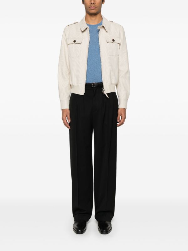 TOM FORD Blue Mélange-Effect T-Shirt | Browns T-Shirts