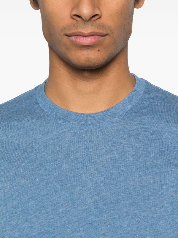 TOM FORD Blue Mélange-Effect T-Shirt | Browns T-Shirts