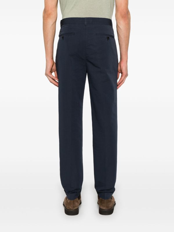 TOM FORD Double-Pleated Poplin Tapered Trousers | Browns Tapered Pants
