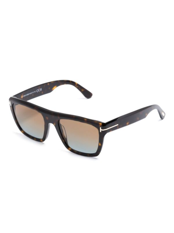 TOM FORD Eyewear Brown Alberto Square-Frame Sunglasses | Browns Sunglasses