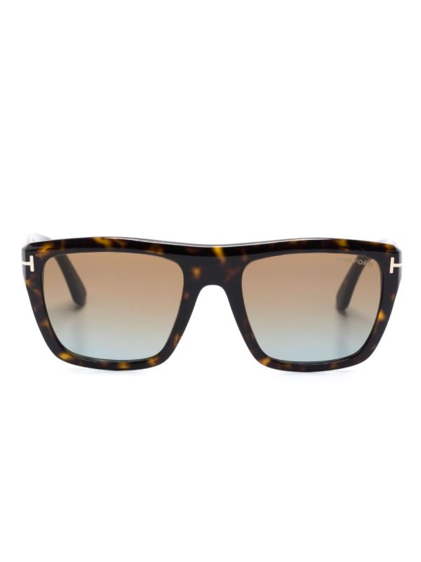 TOM FORD Eyewear Brown Alberto Square-Frame Sunglasses | Browns Sunglasses
