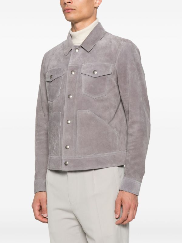 TOM FORD Flap-pocket Suede Jacket | Browns Leather Jackets
