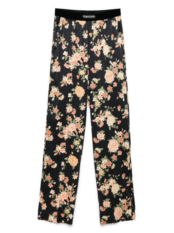 TOM FORD floral-print pyjama trousers | Browns Pyjama Bottoms