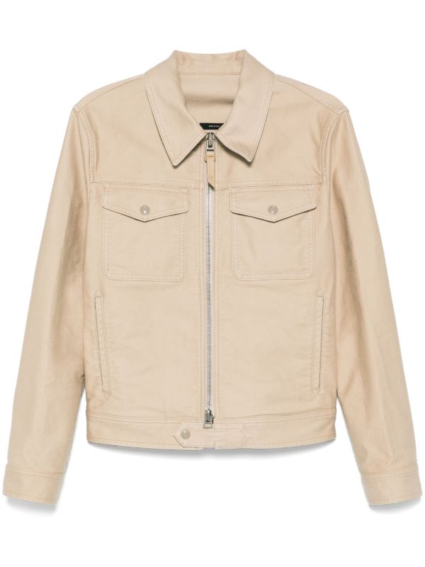 TOM FORD gabardine-weave jacket | Browns Shirt Jackets