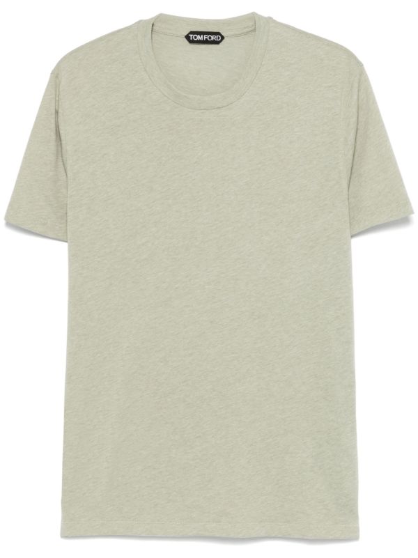 TOM FORD Green Mélange-Effect T-Shirt | Browns T-Shirts