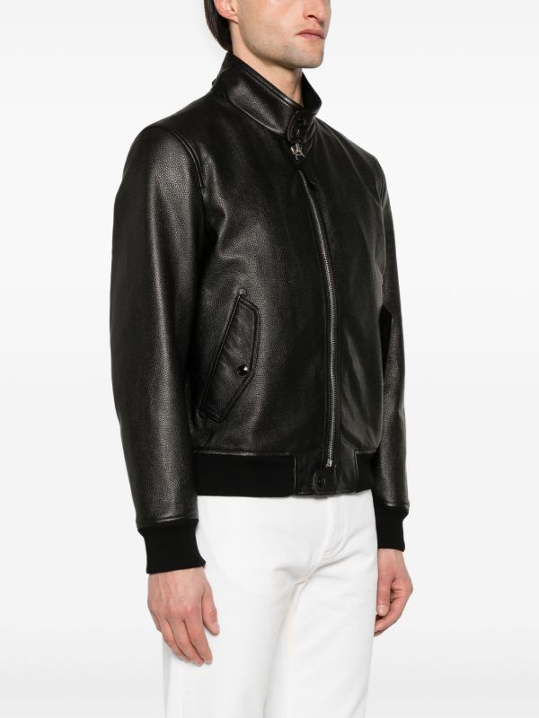 TOM FORD Harrington Leather Jacket | Browns Leather Jackets