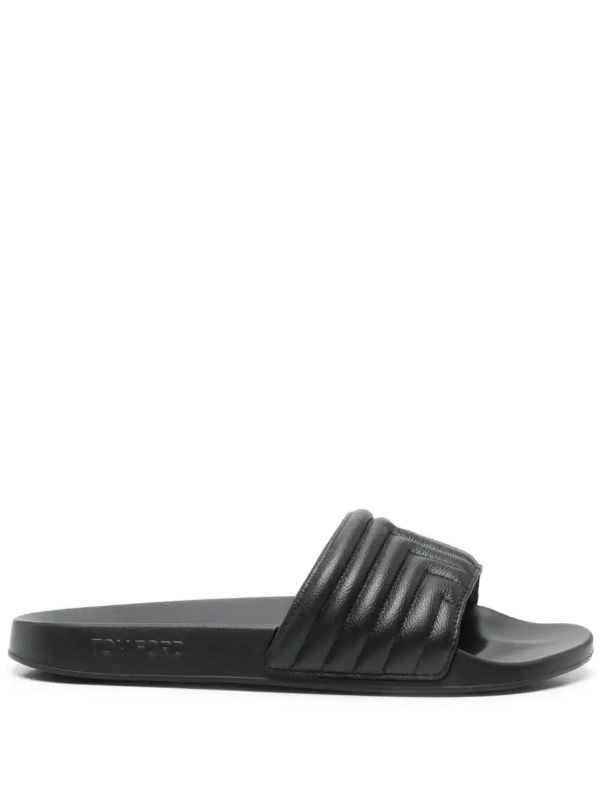 TOM FORD leather slides | Browns Flip-Flops & Slides