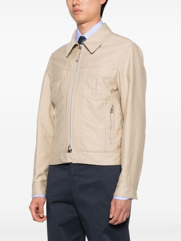 TOM FORD Leather Zip-up Jacket | Browns Leather Jackets