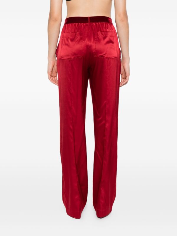 TOM FORD Logo-patch Trousers | Browns Straight-Leg Pants