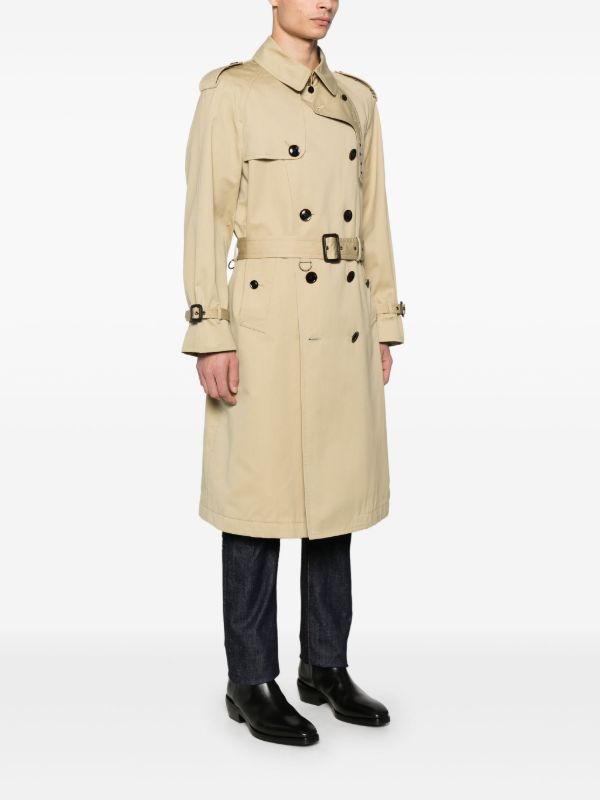 TOM FORD Neutral Double-Breasted Trench Coat | Browns Double Breasted Coats