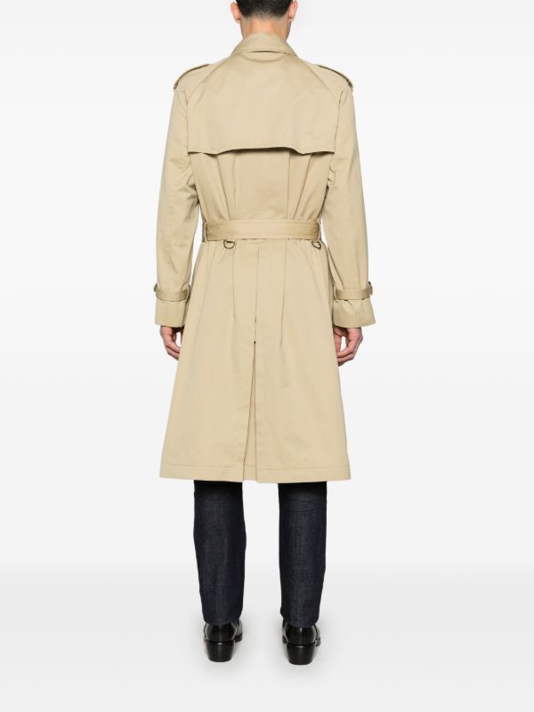 TOM FORD Neutral Double-Breasted Trench Coat | Browns Double Breasted Coats