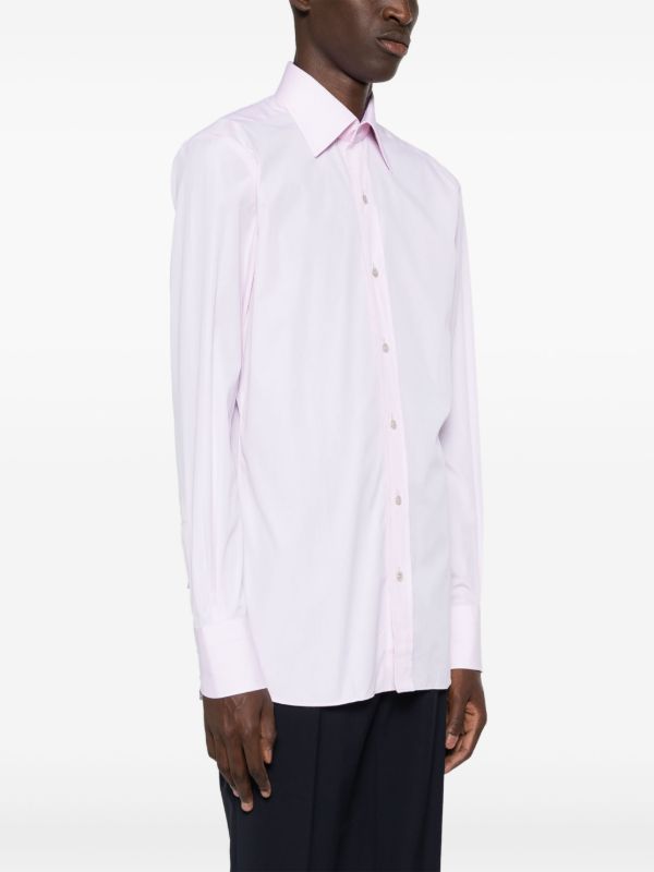 TOM FORD Pink Long-Sleeve Cotton Shirt | Browns Shirts