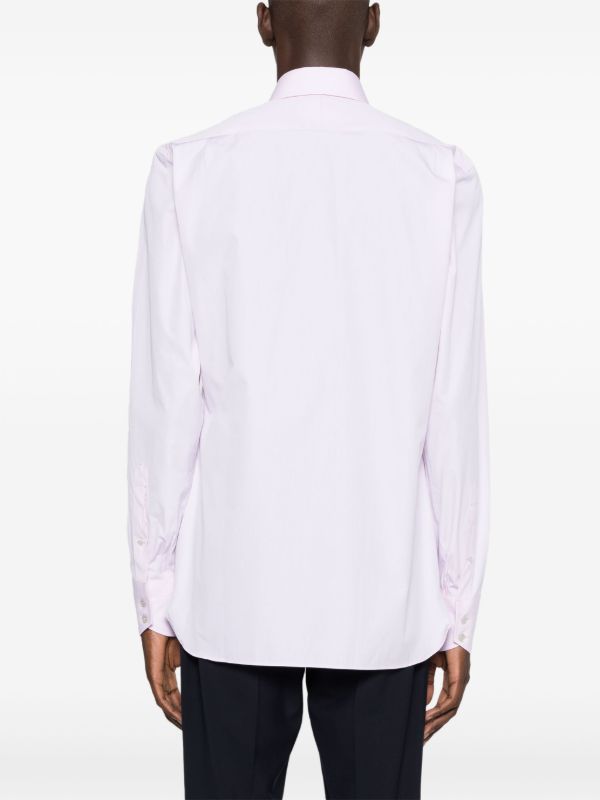 TOM FORD Pink Long-Sleeve Cotton Shirt | Browns Shirts