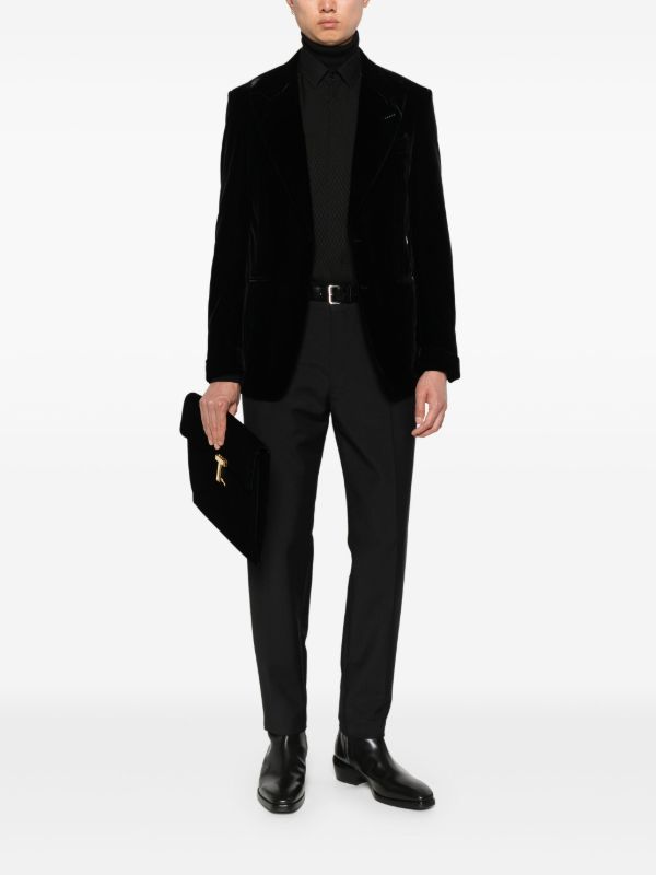 TOM FORD Single-breasted Velvet Blazer | Browns Blazers