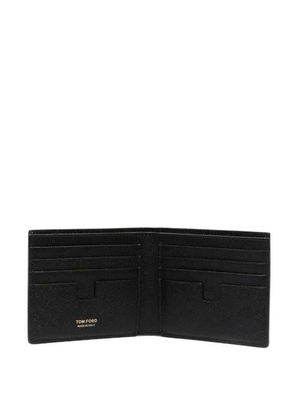 TOM FORD Small Grained-leather Bi-fold Wallet | Browns Wallets & Billfolds