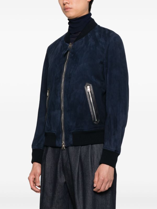 TOM FORD Suede Bomber Jacket | Browns Leather Jackets