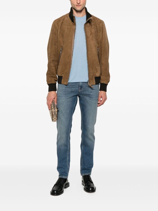 TOM FORD Suede Bomber Jacket | Browns Leather Jackets