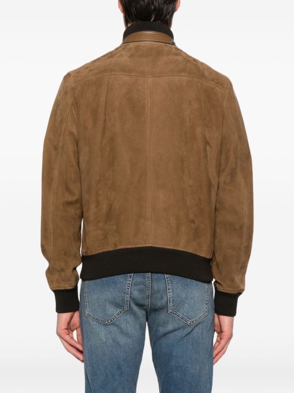 TOM FORD Suede Bomber Jacket | Browns Leather Jackets