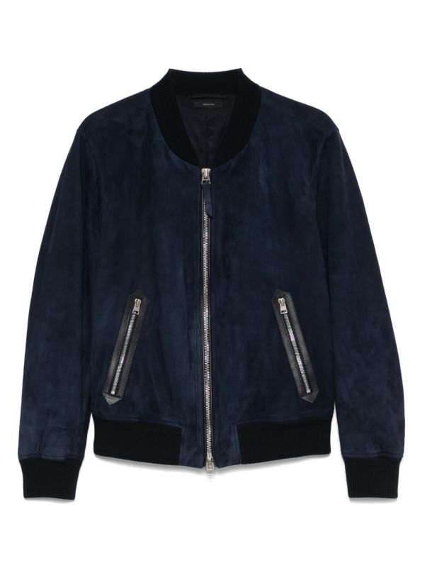 TOM FORD suede bomber jacket | Browns Leather Jackets