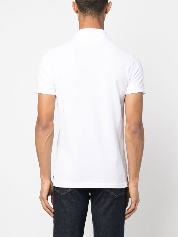 TOM FORD White Cotton Polo Shirt | Browns Polo Shirts
