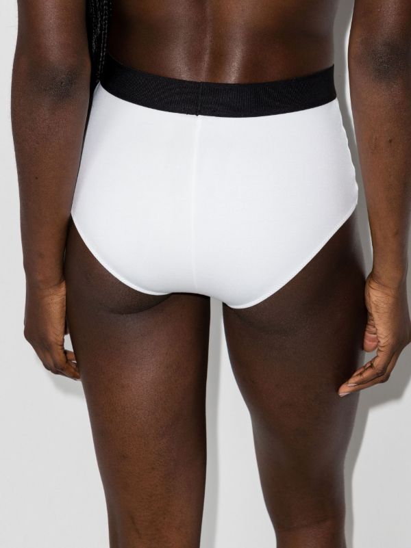 TOM FORD White High-waisted Logo Band Briefs | Browns Panties
