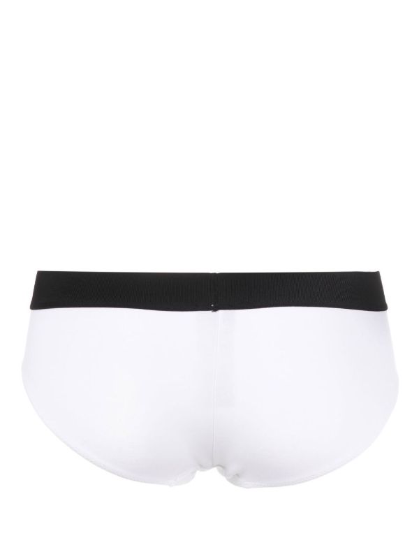 TOM FORD White Logo Waistband Bikini Briefs | Browns Panties