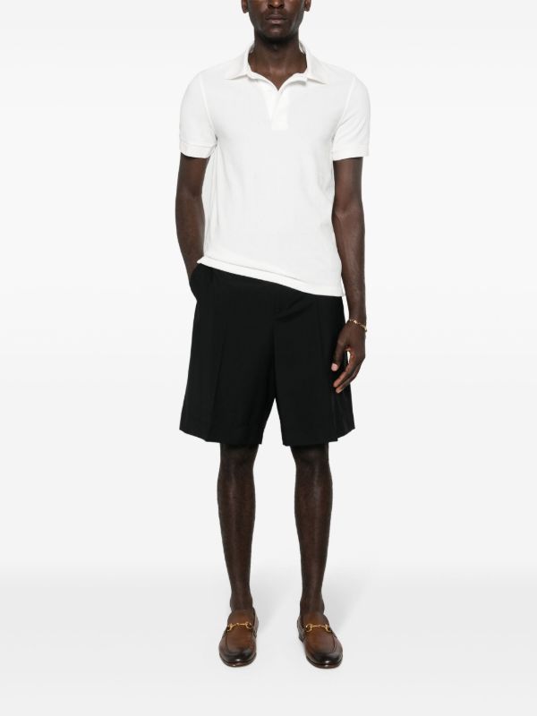 TOM FORD White Short-Sleeve Polo Shirt | Browns Polo Shirts
