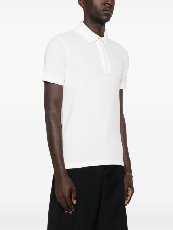 TOM FORD White Short-Sleeve Polo Shirt | Browns Polo Shirts