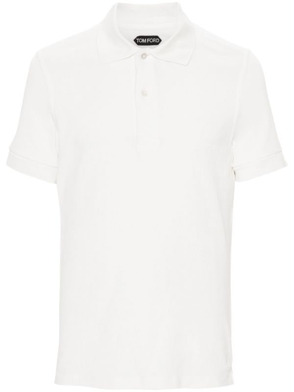TOM FORD White Short-Sleeve Polo Shirt | Browns Polo Shirts