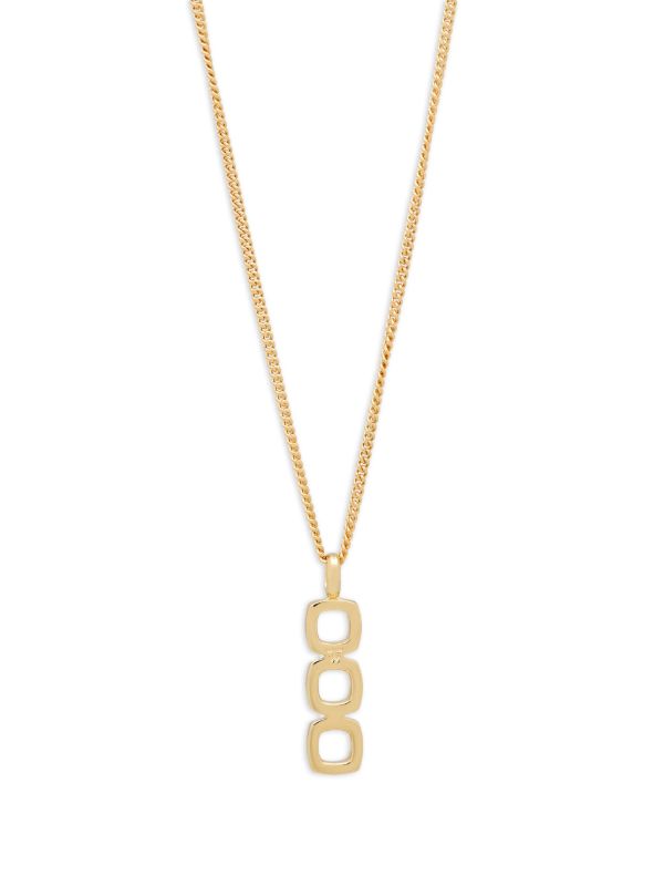 Tom Wood 9K Gold Plated Sterling Silver Pendant Necklace | Browns Necklaces