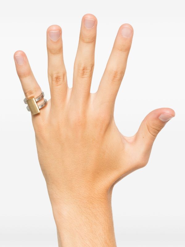 Tom Wood 9K Yellow Gold And Recycled Silver Ring | Browns Rings