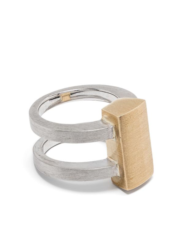 Tom Wood 9K Yellow Gold And Recycled Silver Ring | Browns Rings