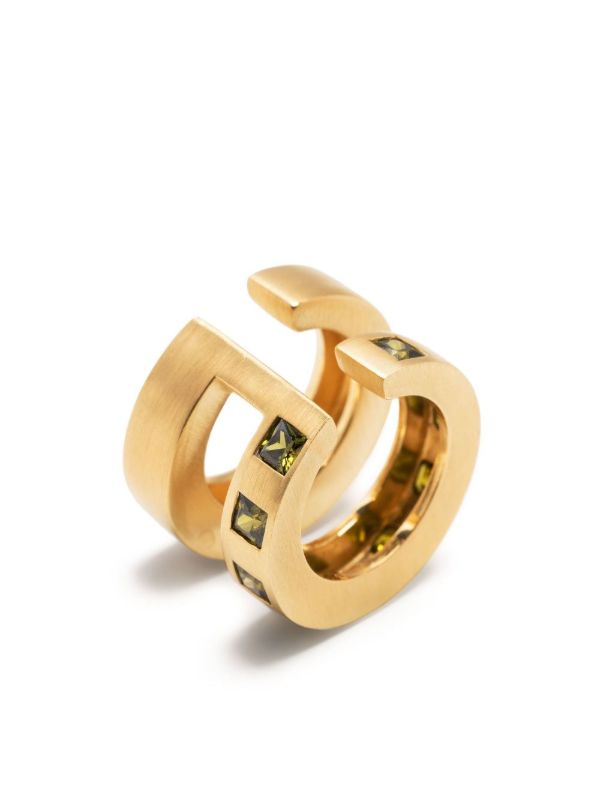 Tom Wood Arch Zirconia Double Cuff Earrings | Browns Earrings