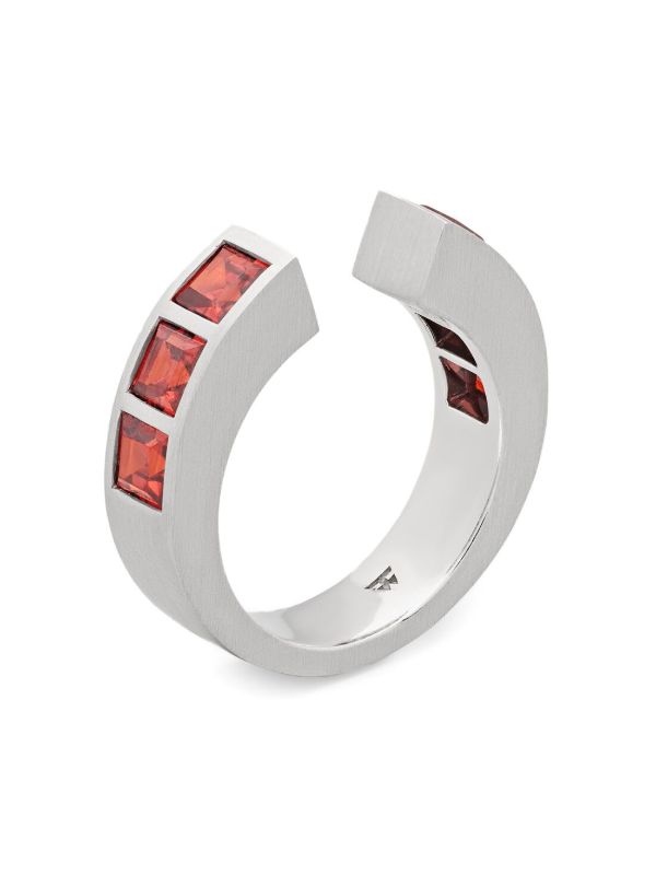 Tom Wood Continuity garnet ring | Browns Rings