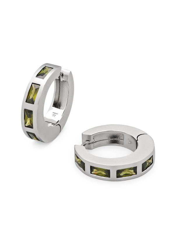 Tom Wood Crystal Hoop Earrings | Browns Earrings