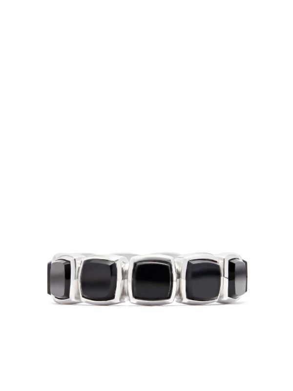Tom Wood Cushion Onyx Band Ring | Browns Rings