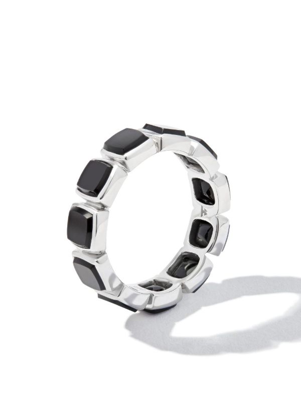 Tom Wood Cushion Onyx Band Ring | Browns Rings