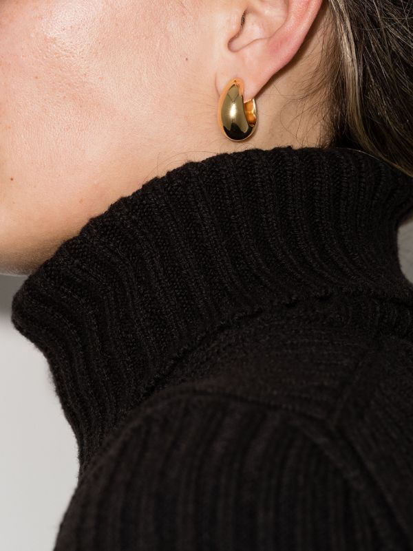 Tom Wood Gold-plated Ice Medium Hoop Earrings | Browns Earrings