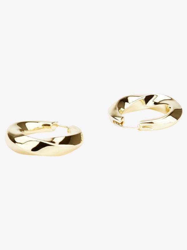 Tom Wood Gold-plated Infinity Hoop Earrings | Browns Earrings